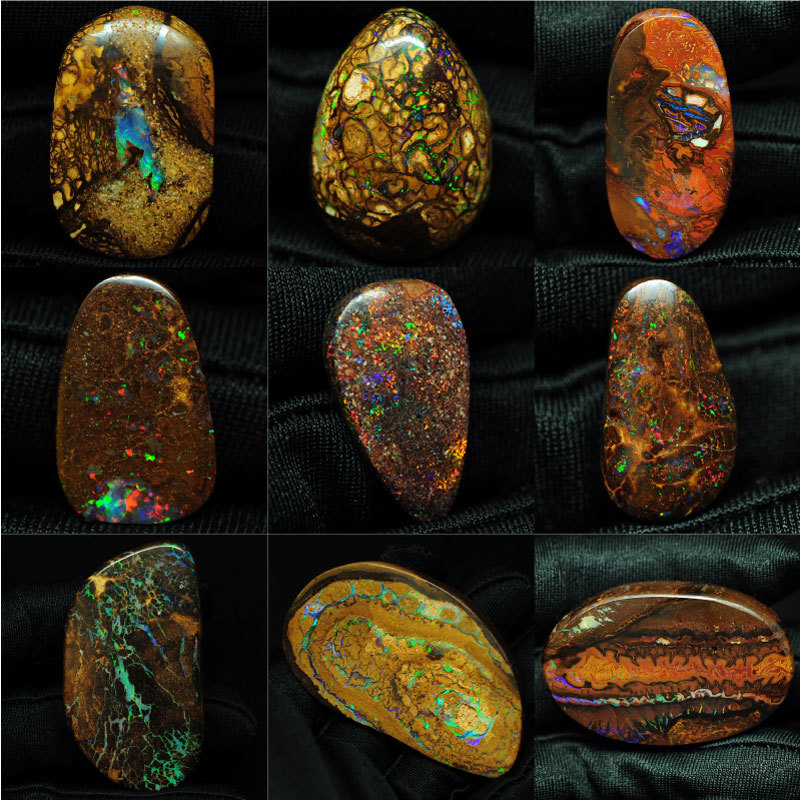 Australian Iron Opal Pendant Gravel Opal Star Point Lightning Color Vein Opal Australian Iron Opal Pendant Gravel Opal Star Point Lightning Color Vein Opal