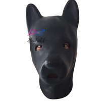 Dog set 3D latex mask pig leopard wolf dog slave super three-dimensional extra thick 2mm thickness animal dog head dog cute old dog