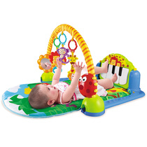 Aobi Forest Piano Fitness Frame Toys Baby Pedal Piano Newborn Music Fitness Rattle Bell