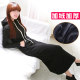 2024 Spring, Autumn and Winter Temperament Bottoming Dress, Sweater Long Skirt, Velvet Thickening, Slim Fit, Hip Cover Dress