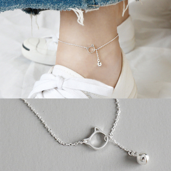 Chaine de cheville Femme CHARMAINE     en Argenterie - Ref 3102100 Image 1