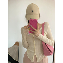 NSS COLLECTION pure desire wood ear side design sense niche top summer sun protection cardigan thin section women