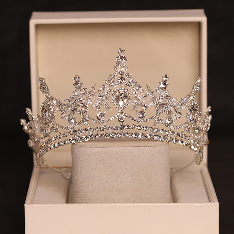 British Magkiss Crown Kidsren's Performance Catwalk Girl Baby Crown Crystal Headband Headband Birthday Gift