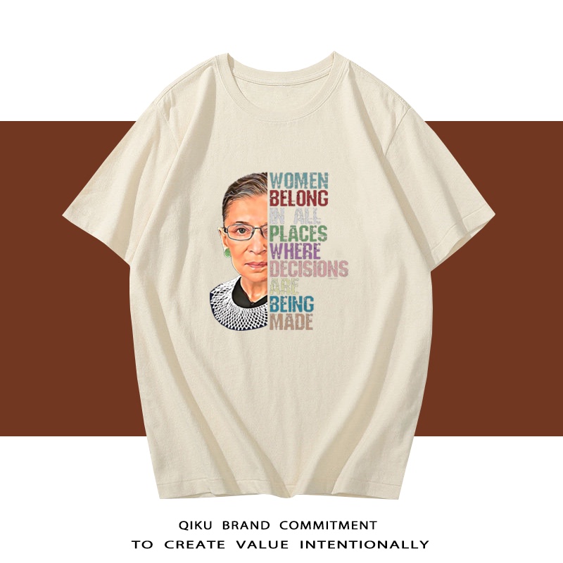 Ruth Bader Ginsburg t Shirt American Ferrari Ginsburg T-Shirt Short-Sleeved Tops