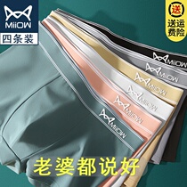 Cat Man Underpants Boys Four corners pure cotton crotch Pants Breathable Trend Big Code All Season Shorts Head