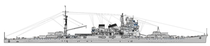 1 700 WWII GX Heavy Cruiser Resin Ship (with full set of etchings) 2022 edition