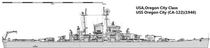 1 700 USS Oregon City (with full set of etchings)