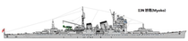 1 700 IJN Heavy Cruiser Myoko(Hull Correction) Details Enhanced Version
