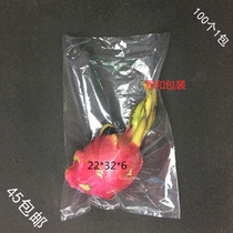 Brand new PE flat pocket 22 * 32 * 6 high-pressure transparent plastic bag food bag containing dust bag intima bag 100