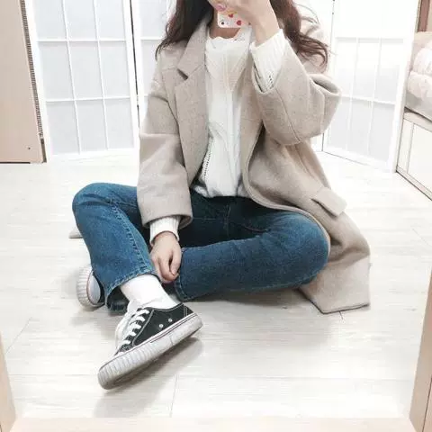 Nhỏ màu vàng đào Harajuku Hàn Quốc ulzzang cổng gió Wannian cổ điển đơn giản thấp nam và nữ sinh viên giày vải bình thường