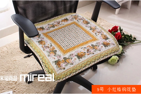 Đặc biệt châu Âu mục vụ phong cách bông bông vải đệm ghế đệm ghế ăn đệm đơn ghế dây đai đệm - Ghế đệm / đệm Sofa đệm ghế gỗ