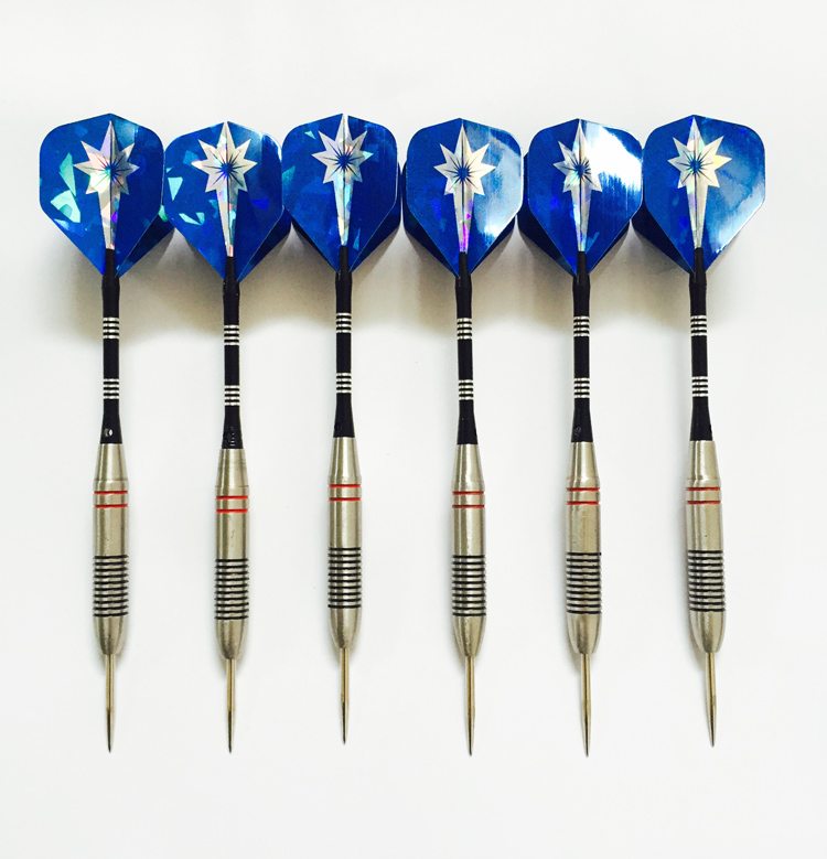 24g 6 professional stainless steel darts Match grade with durable dart needle Metal flying mark