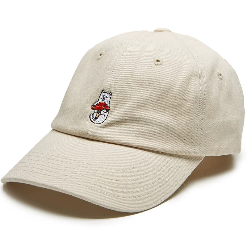 Шляпа с вышивкой гриба-нигм (низкая кот) от RIPNDIP
