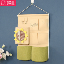 Hanging wall cashier bag hanging bag small cloth bag wall hanging desk headboard suspended for containing hanging bag door rear storage cute