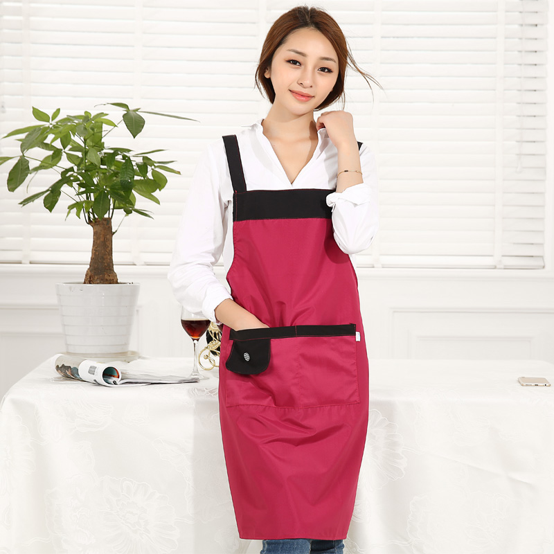 Han edition waterproof apron pure cotton thickening adult working clotheCoffee shop nail shop painting apron