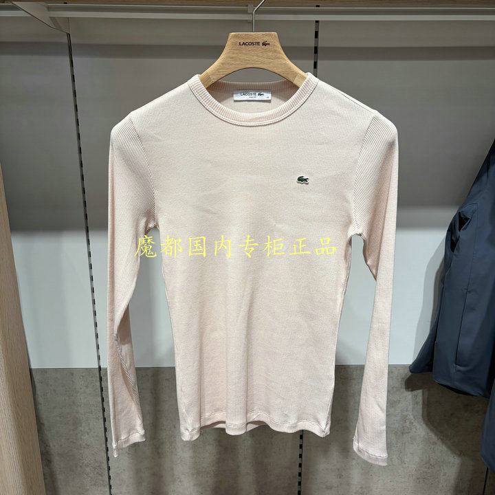 French Crocodile Tf1692-98 Lacoste 2026 New Women's Round Neck Long-Sleeved T-Shirt Base Layer