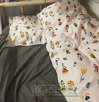 Ikea, пододеяльник, легкая и тонкая дышащая наволочка для школьников и студентов