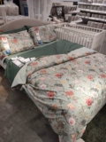 Ikea, пододеяльник, наволочка, шелковистая простыня, принт