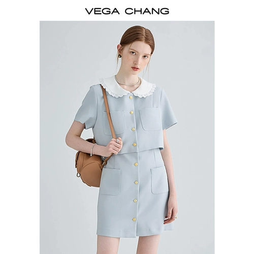 Небольшая дизайнерская кукла, комплект, платье, тренд сезона, кукольный воротник