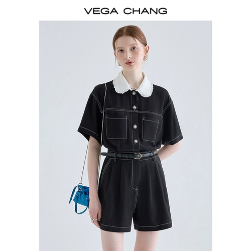 VEGA CHANG Комбинезон, штаны, платье, подходит для подростков, по фигуре, французский стиль, изысканный стиль