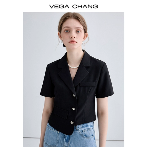 VEGA CHANG Летняя дизайнерская ретро рубашка, 2024 года, тренд сезона, французский ретро стиль