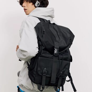 Myedition Computer Backpack Men's Travel Outdoor Street Large-Capacity School Bag Travel Hiking Backpack