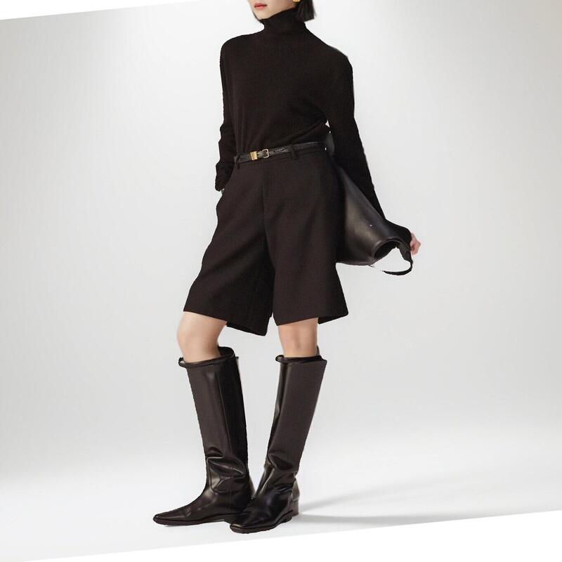 Fine Wool Riding Pants, Knee-Length Pants, Bootcut Pants/Slimming Shorts Fine Wool Riding Pants, Knee-Length Pants, Bootcut Pants/Slimming Shorts