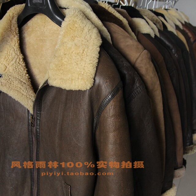 ຫຼຸດລາຄາພິເສດ vintage b3 fur all-in-one flight force jacket ຫນັງແທ້ 599 ຢວນ ລວມ SF Express