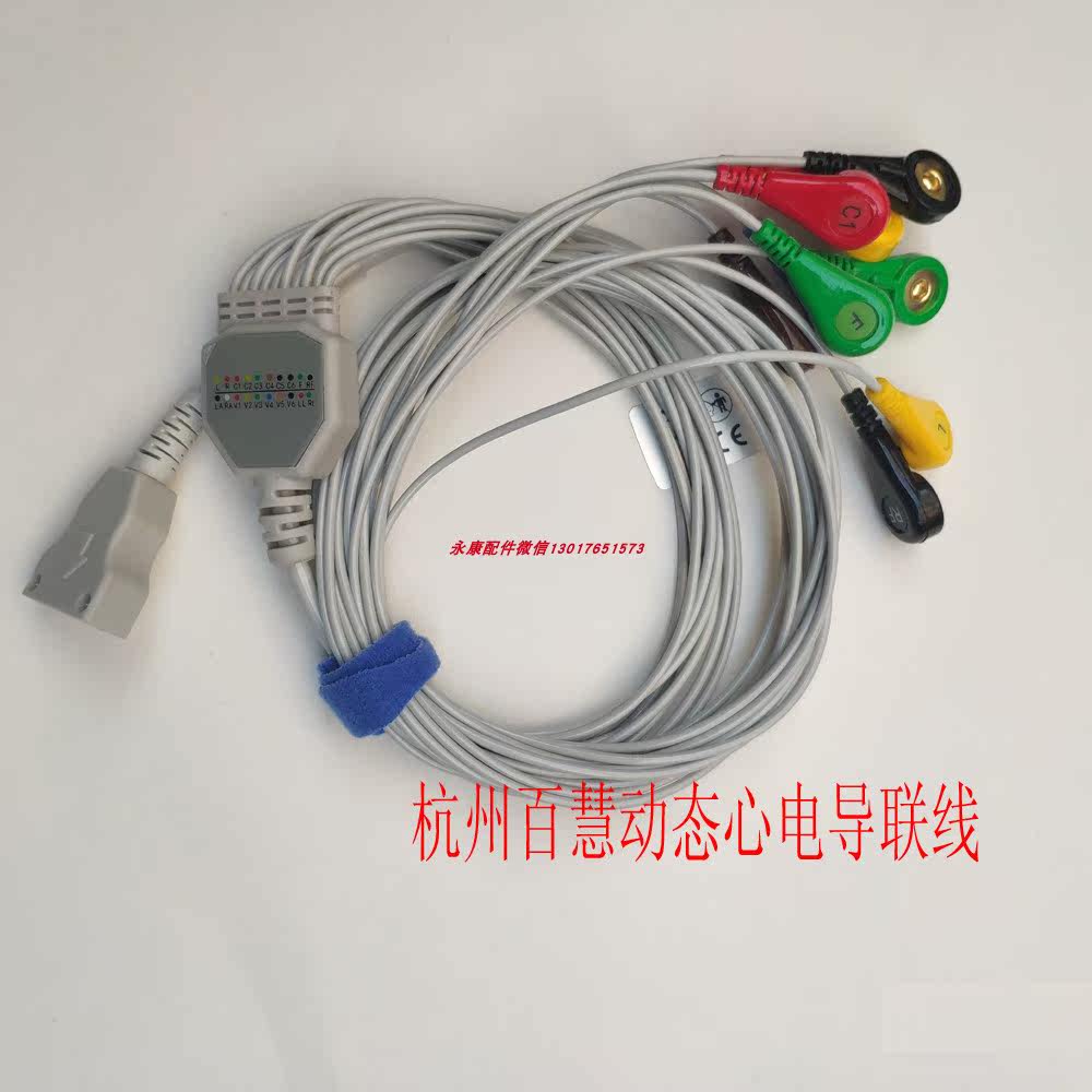百慧动态心电导联线12导