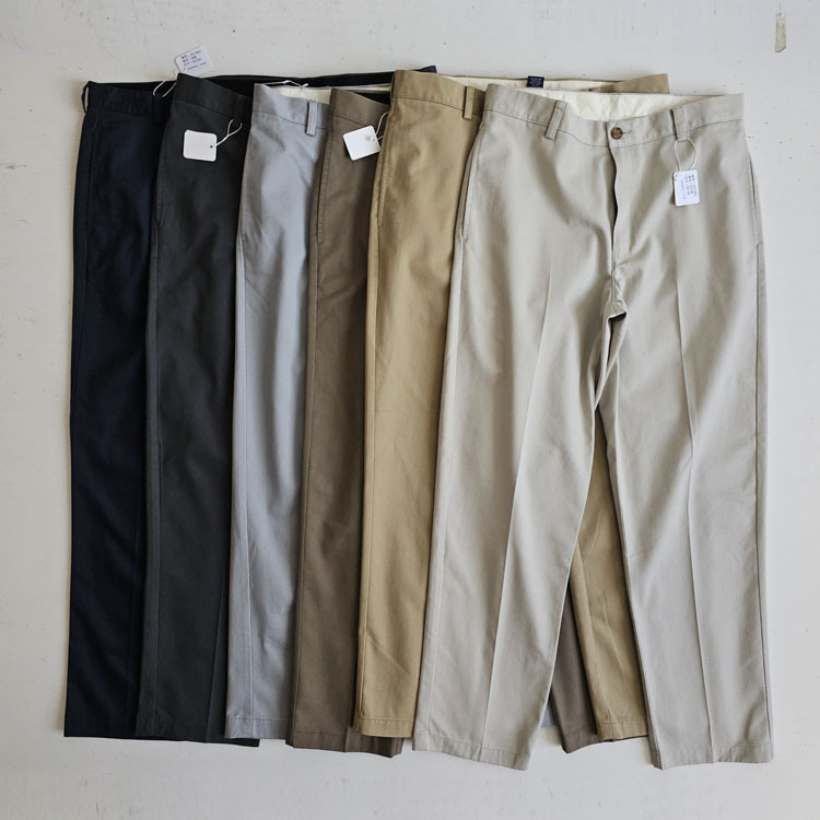 351385 Has Large Sizes, Us Size Ll, 80S Retro, High-Waisted, Loose Straight-Leg, High-Density Twill Pure Cotton Pants