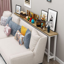 Living room sofa rear shelf long strip against the wall multi-layer ultra-narrow storage bedside gap back bookshelf floor-to-ceiling bed end