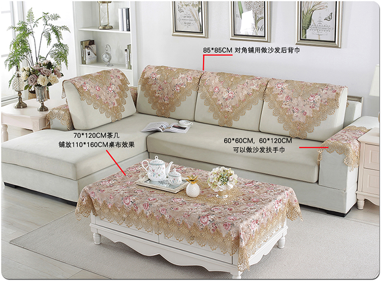 Bàn cà phê khăn trải bàn bằng vải ren hình chữ nhật phòng khách nhà retro Trung Quốc vải bàn cà phê vải bàn cà phê khăn trải bàn trải bàn