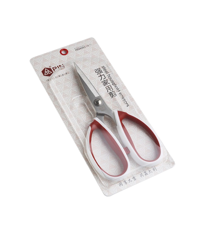 Dajipin German imported stainless steel leather flat head pointed open bag kitchen scissors vegetable chicken duck bone