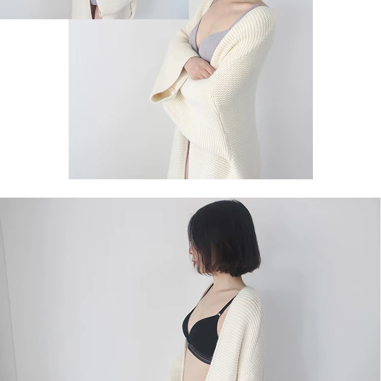 Bộ đồ lót đơn ly không vành siêu mỏng không áo ngực mềm mại bộ áo lót ren tam giác gợi cảm