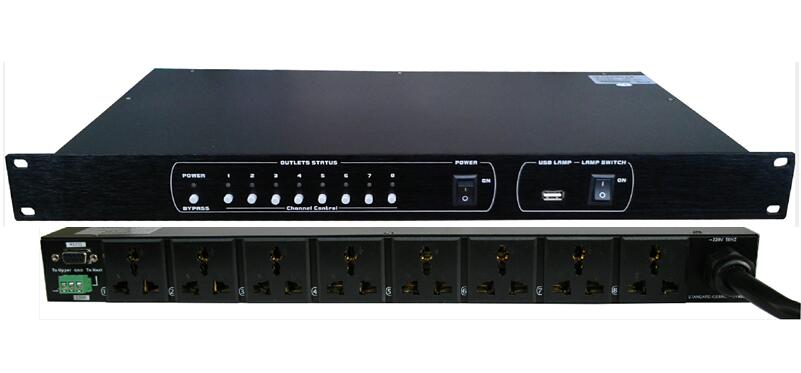 8-way power timing controller conference power delay controller intelligent power supply controller power controller
