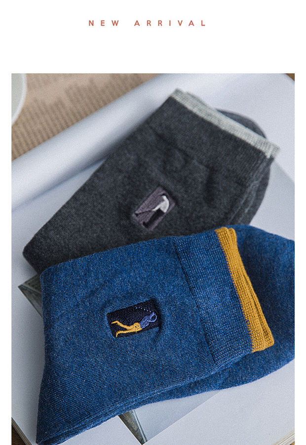 Vớ nam Tất vớ nam Xu hướng hàn quốc Hàn Quốc Cotton vớ vớ khử mùi Quần thấm mồ hôi mùa thu mùa đông vớ champion