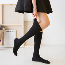 Socks female spring and summer black jk calf socks knee socks stockings Japanese high socks cotton half socks thin autumn