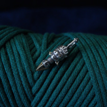 Tibetan style s925 sterling silver Puba prong deity portable pendant Vajra prong original ecological cultural play Tibetan accessories