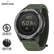 Outdoor Sports Watch Mountaineering Swimming Pedometer Pedometer Compass Students waterproof electronic form Carbon fiber