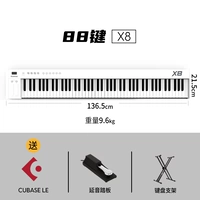[X8 White/88 Key]+педаль+кронштейн+кубиза