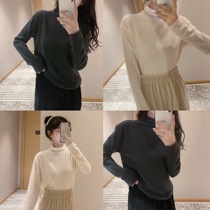 Lady K woman dress homemade pile collar Giant 100 lap high collar Long sleeves Close to wear soft and pro-skin-friendly net