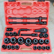 Matsukawa 26 pieces of electrophoresis heavy sleeve set car repair tool 3 4 hexagon 19 wind gun pneumatic sleeve