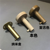 Clothing store adhesive hook Wall long hook Wood single hook display rack womens clothes hook Wall Wall gold adhesive hook