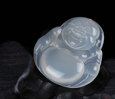 Time limit 1 Yuan to shoot @ natural white jade medullary Nau Millver pendant jade large belly Buddha male pendant female sending certificate