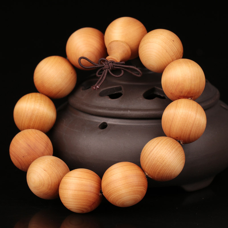 Meiyu 1 Yuan up for auction Zhengzong Handan Mountain cliff Bury Handout Zheng Zongsuo Wooden Buddha Pearl Prayer Beads 20mm
