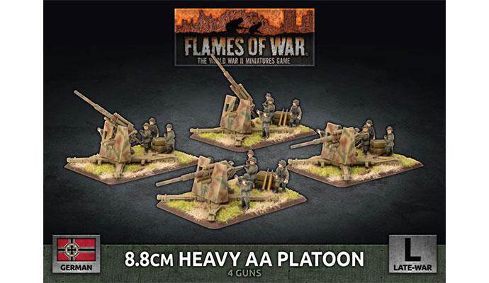 Desktop War Soldiers Chess] FOW War Flames of War Germany 88 mm anti-aircraft gun GBX149