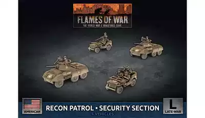 Desktop War Chess] FOW Flames Of War World War II American Greyhound Reconnaissance Platoon UBX79