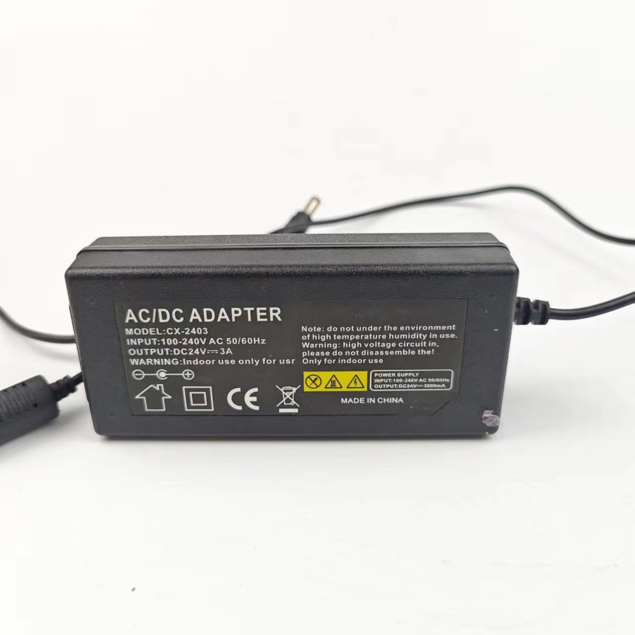 CX-2403电源适配器  24v3A 100-240V 5.5X2.1接口
