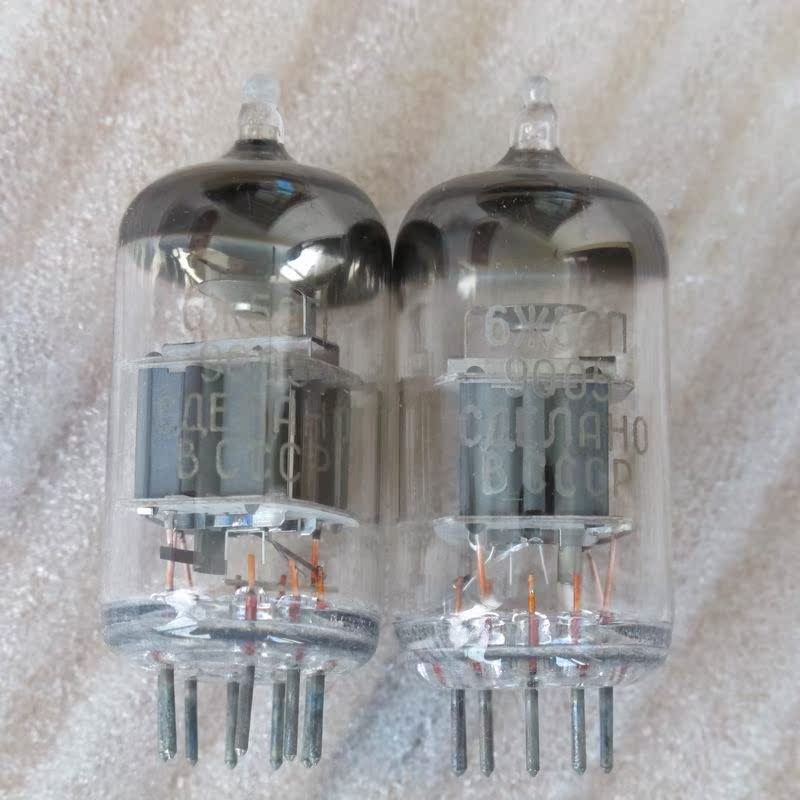 The Soviet 6J52 vacuum tube sings with a pipe brand new old stock