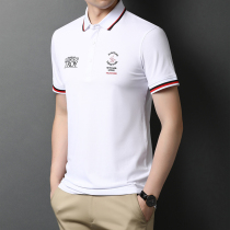 Cotton t-shirt mens short-sleeved 2022 summer new polo shirt casual all-match mens lapel half-sleeve T-shirt bottoming shirt